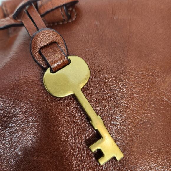 Fossil Women's Rachel Satchel Crossbody Brown Leather - Picture 6 of 12